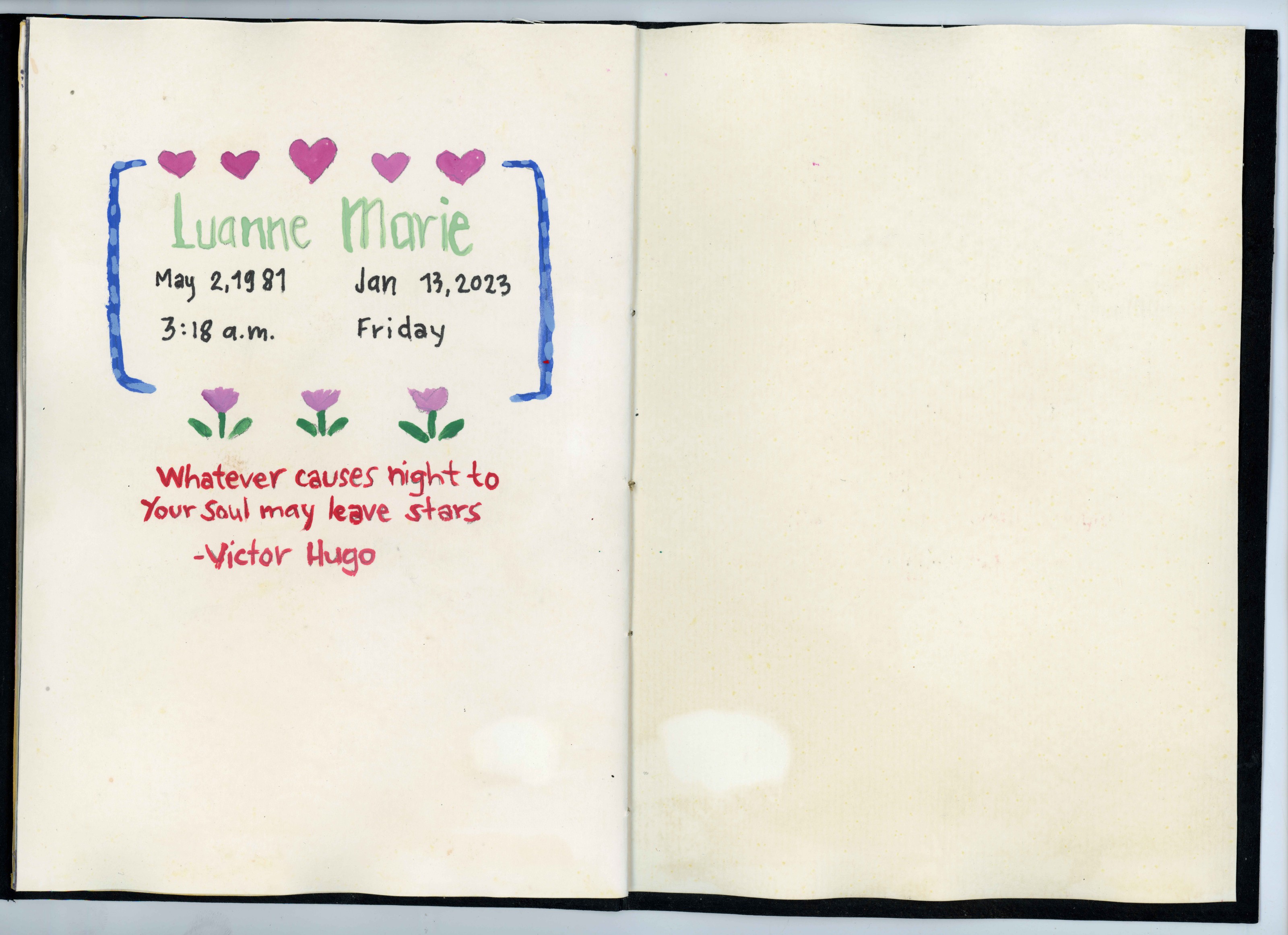 Balladry Vortex — Memorial page for Luanne Marie